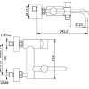 Смеситель Bandini Stel 945320PN00SF для ванны/душа, никель