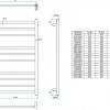 Полотенцесушитель водяной Grota EcoClassic 48 x 90 см, ширина 48 см, высота 90 см, матовый