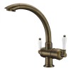 Смеситель Zorg Clean Water ZR 327 YF NICKEL для кухни под фильтр, цвет никель