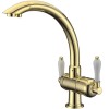 Смеситель Zorg Clean Water ZR 327 YF NICKEL для кухни под фильтр, цвет никель