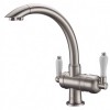Смеситель Zorg Clean Water ZR 327 YF NICKEL для кухни под фильтр, цвет никель