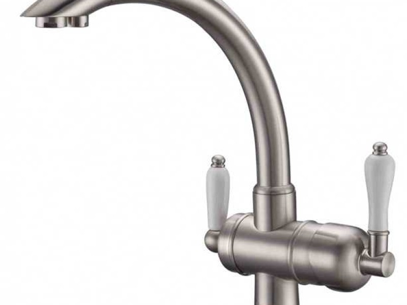 Смеситель Zorg Clean Water ZR 327 YF NICKEL для кухни под фильтр, цвет никель