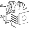 ИК-привод для писсуара Geberit HyTronic Sigma Type 10, клавиша - черный, панель - матовый хром, декор - глянцевый хром, 116.035.KN.1