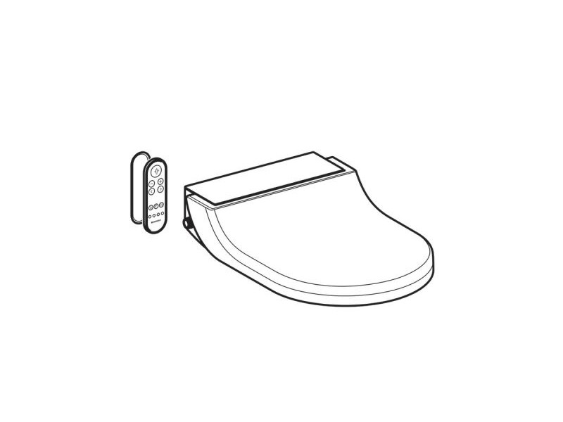 Электронная крышка-биде Geberit AquaClean Tuma Comfort 146.274.SJ.1, черный/стекло