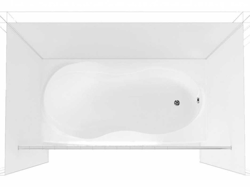Карниз для ванны Aquanet 00156495 170 см прямой