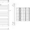 Полотенцесушитель электрический Grota Vento 48 x 120 см, ширина 48 см, высота 120 см, крашеный белый