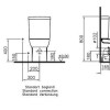 Напольный унитаз Vitra S20 9800B003-1208 крышка стандарт