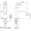 Смеситель Bandini Ice Cube 2 7509200003 для раковины, хром/ручка без вставки