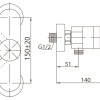 Смеситель для душа BelBagno Tanaro TAN-ESDM-CRM