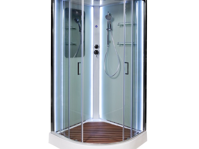 Душевая кабина Deto A 01 100 x 100 см, с крышей, Led с кнопкой
