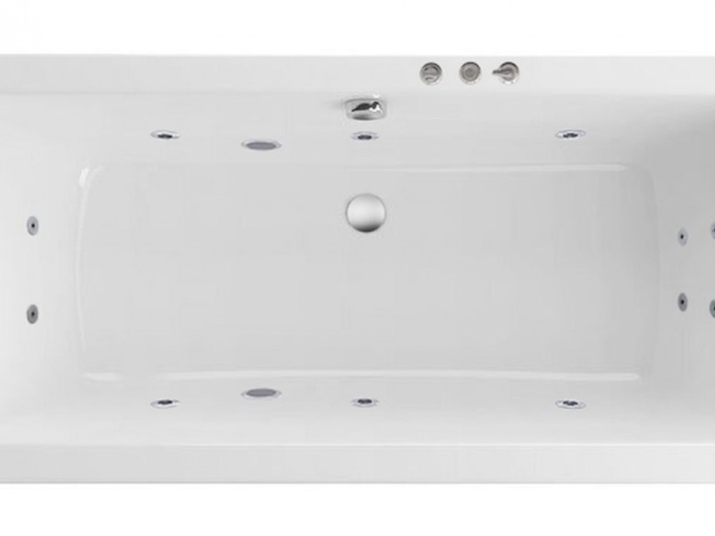 Ванна гидромассажная Excellent Aquaria Lux 180 x 80 см, SMART, хром, каркас в подарок