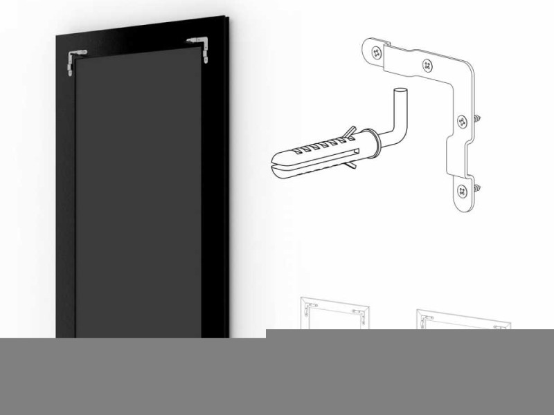 Зеркало с гравировкой в багетной раме Evoform Exclusive-G BY 4272 75 x 157 см, виньетка античное серебро