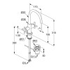 Смеситель Kludi Nova Fonte 201180520 для раковины Classic, хром