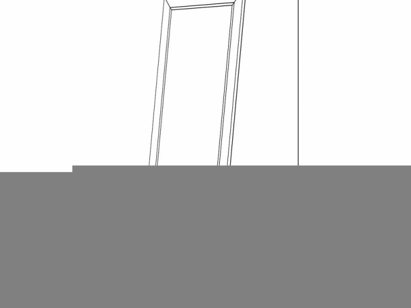 Зеркало в багетной раме Evoform Exclusive Floor BY 6182 111 x 201 см, алюминий