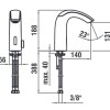 Смеситель Laufen CurveTronic 3.1470.2.404.322.1 для раковины, сенсорный