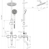 Душевая система BelBagno Disco DIS-VSCM-CRM