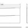 Тумба под раковину BelBagno Marino MARINO-1200-2C-SO-CTO-P, 120 х 45 х 55 см, Cioccolato Opaco - коричневый матовый