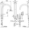 Смеситель Bandini Ice Cube 750720PN00 для раковины, никель/ручка без вставки