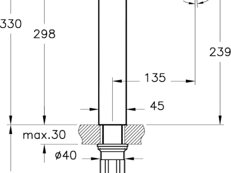 Смеситель Vitra Sento A42514EXP для раковины, хром