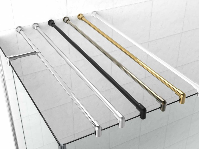 Неподвижная стенка Vegas Glass EAF Lux 76 05 05, профиль - бронза, стекло – бронза, 76*199,5 см