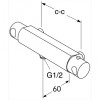 Смеситель Gustavsberg Coloric GB41219204 23 для душа термостатический, цвет черный