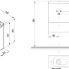Тумба под минираковину Ravak Chrome SD, 40 см, без дверки, каппучино, X000000965