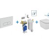 Инсталляция Ideal Standard ProSys SmartFlush R029901 с унитазом TESI AquaBlade T007901, клавиша, сиденье микролифт, комплект