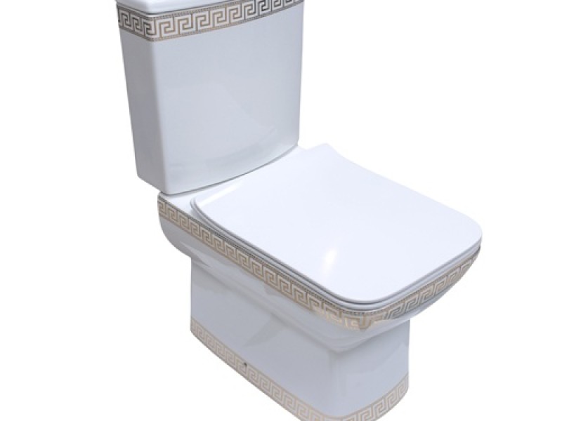 Напольный унитаз Della Quattro Slim 148 крышка микролифт