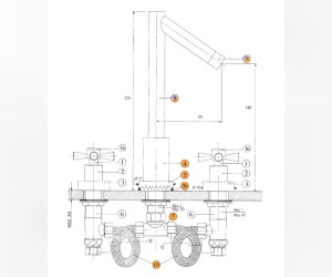 Смеситель Bandini Giob 2 606400050 для ванны (6067400050/6069400050)