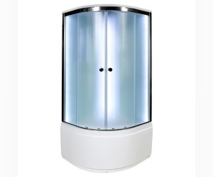 Душевая кабина Deto D D90S LED 90 x 90 см, с крышей и LED подсветкой