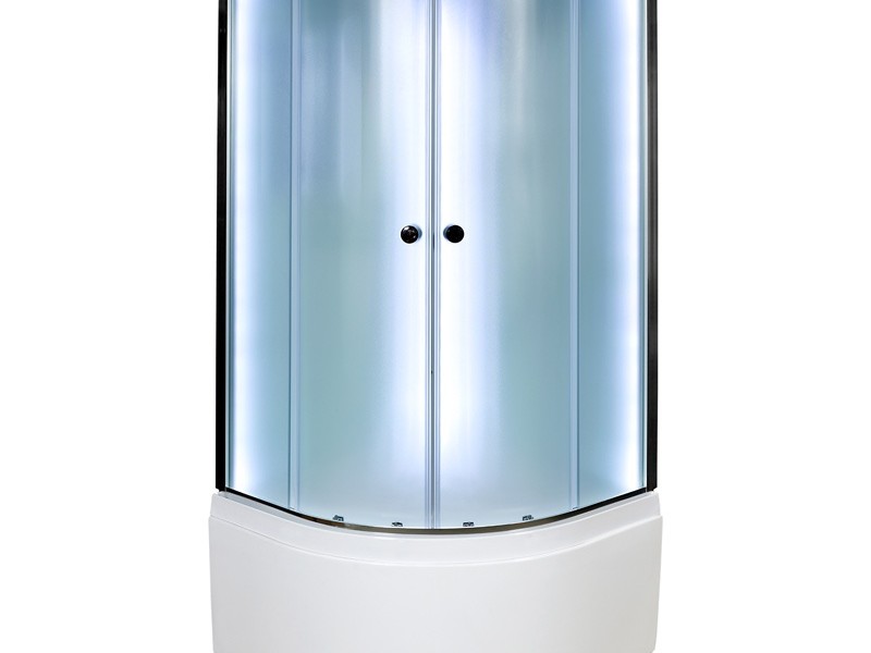 Душевая кабина Deto D D90S LED 90 x 90 см, с крышей и LED подсветкой