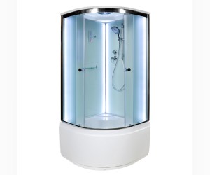 Душевая кабина Deto D D90S LED 90 x 90 см, с крышей и LED подсветкой