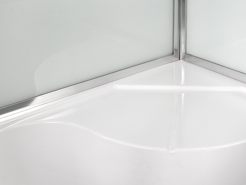 Душевая кабина Deto D D90S LED 90 x 90 см, с крышей и LED подсветкой