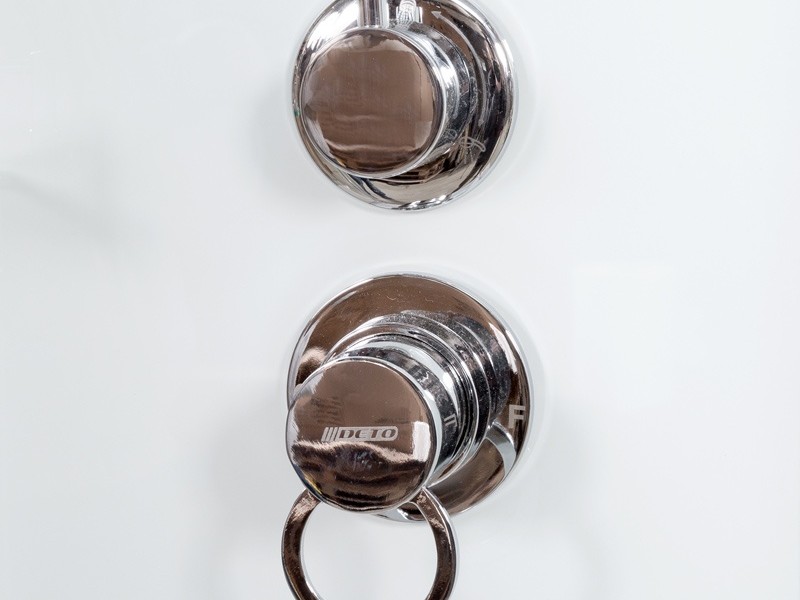 Душевая кабина Deto D D90S LED 90 x 90 см, с крышей и LED подсветкой