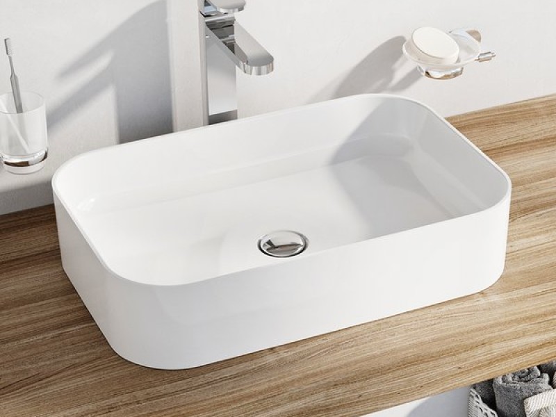 Раковина Ravak Ceramic Slim R, 55 х 37 см, цвет белый, XJX01155002