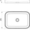 Раковина Ravak Ceramic Slim R, 55 х 37 см, цвет белый, XJX01155002