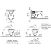 Подвесной унитаз Vitra Normus 6855B003-6004 крышка стандарт