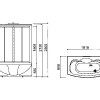 Душевой бокс Appollo A-0828, 151 x 86 см
