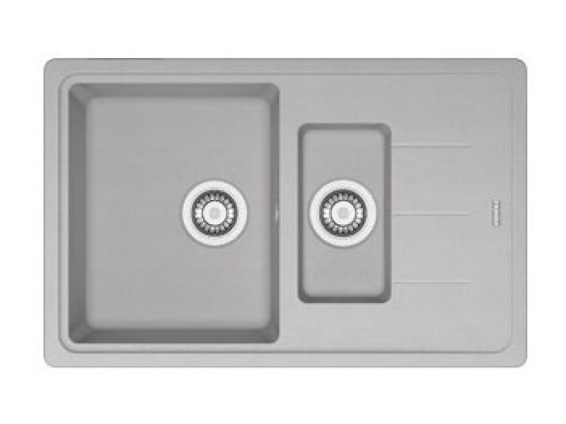 Мойка Franke BASIS BFG 651-78, 114.0280.893, гранит, установка сверху, оборачиваемая, цвет белый, 78*50 см