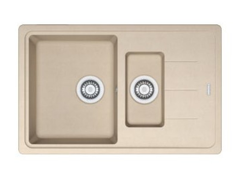 Мойка Franke BASIS BFG 651-78, 114.0280.893, гранит, установка сверху, оборачиваемая, цвет белый, 78*50 см