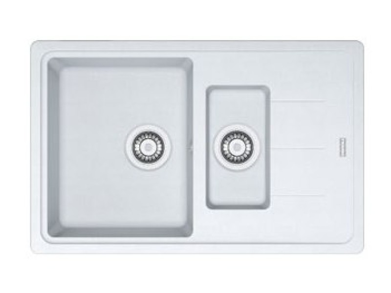 Мойка Franke BASIS BFG 651-78, 114.0280.893, гранит, установка сверху, оборачиваемая, цвет белый, 78*50 см