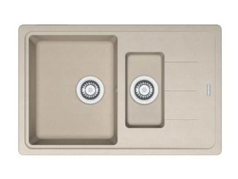Мойка Franke BASIS BFG 651-78, 114.0280.893, гранит, установка сверху, оборачиваемая, цвет белый, 78*50 см