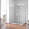 Душевой уголок Vegas Glass Z2P+ZPV, 200 x 70 x 190 см, профиль белый, стекло прозрачное
