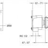 Смеситель Jacob Delafon Avid E97358-CP для раковины настенный