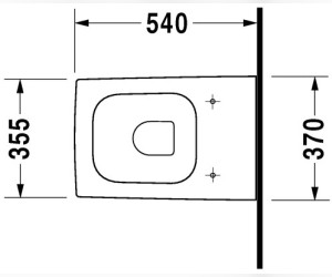 Приставной унитаз Duravit Vero 2117090000
