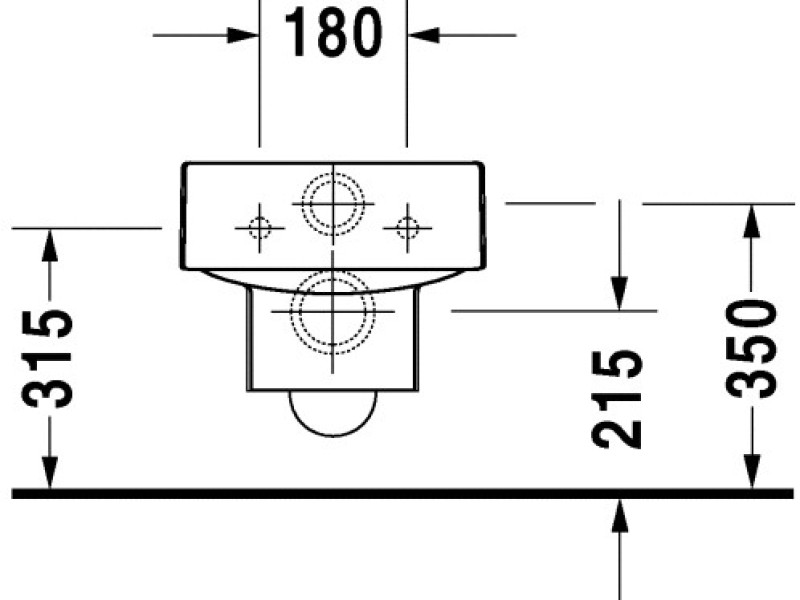 Приставной унитаз Duravit Vero 2117090000