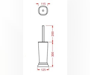 Ершик туалетный ArtCeram Civitas CIC004 01, напольный