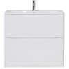 Тумба под раковину BelBagno Acqua-1000 ACQUA-1000-2C-PIA-BL, 100 см, цвет Bianco Lucido