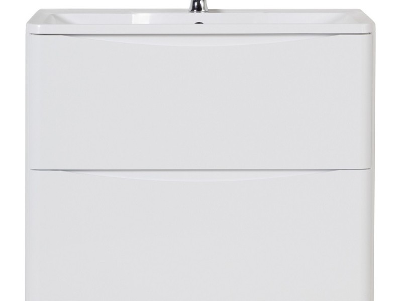 Тумба под раковину BelBagno Acqua-1000 ACQUA-1000-2C-PIA-BL, 100 см, цвет Bianco Lucido