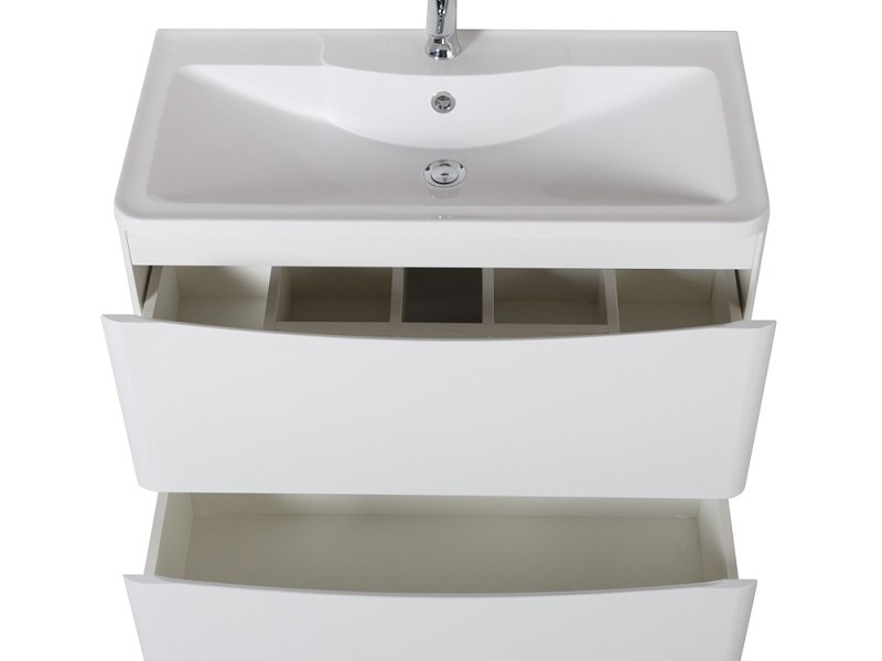 Тумба под раковину BelBagno Acqua-1000 ACQUA-1000-2C-PIA-BL, 100 см, цвет Bianco Lucido